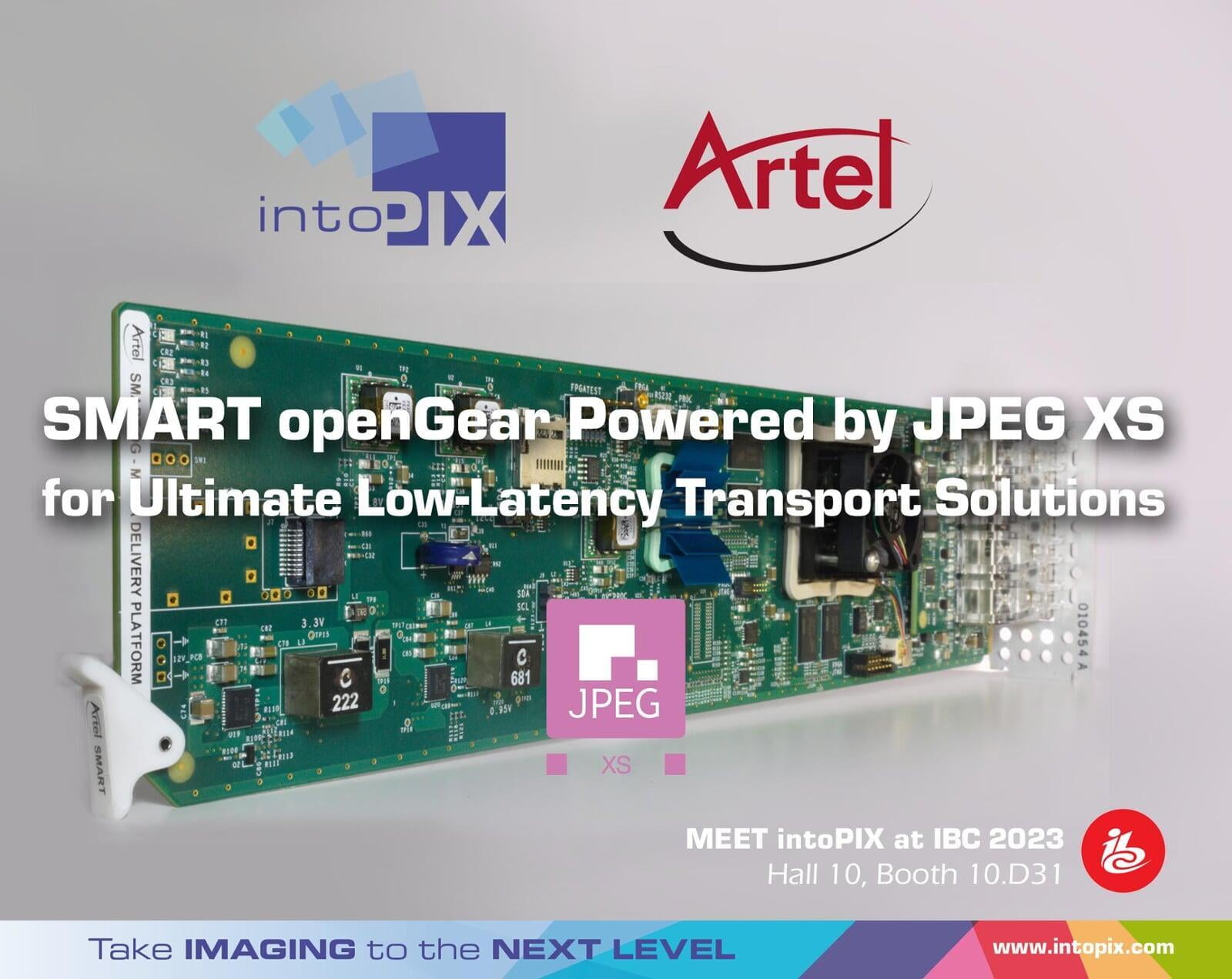 향상된 Artel SMART openGear®는 궁극적인 저지연 전송 솔루션을 위해 intoPIX JPEG XS 기술을 활용합니다.